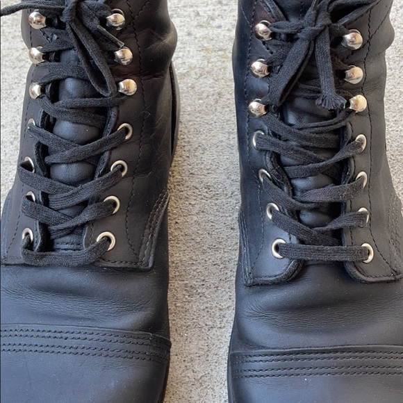 Black Leather Men's Boots - Picture 2 of 7